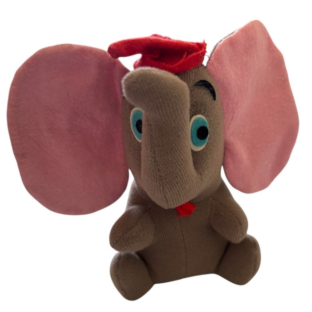 Walt Disney Productions Dumbo Plush Stuffed Animal Vintage Dumbo - Picture 10 of 10